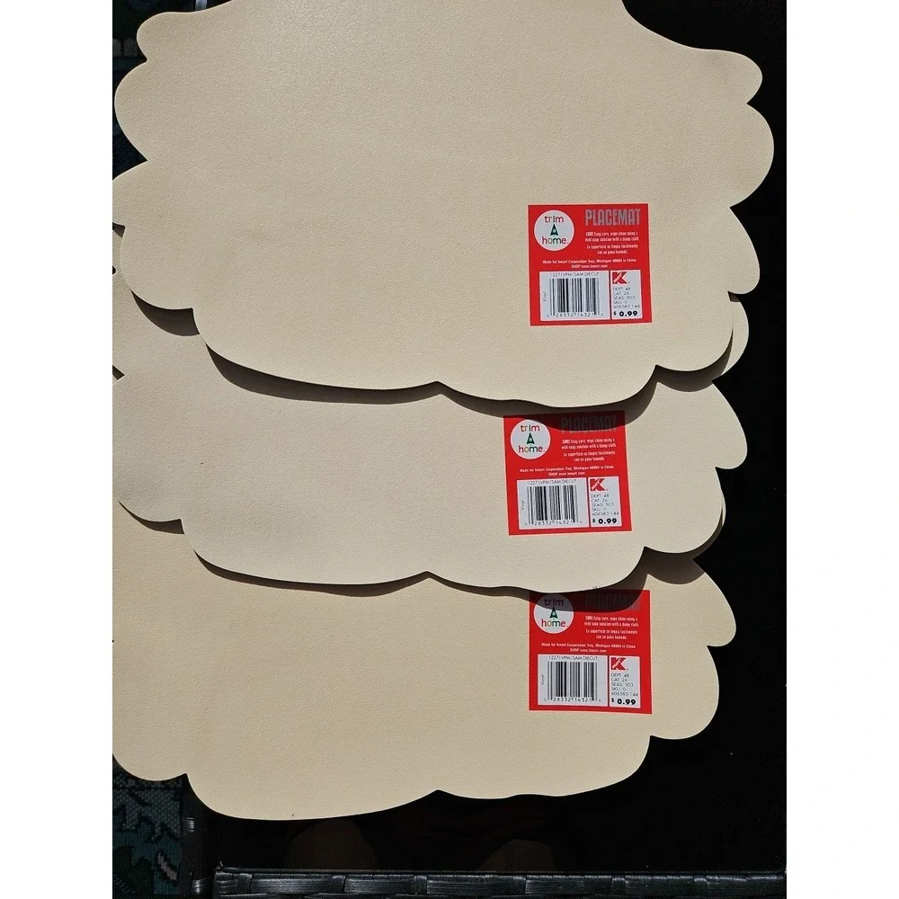 3 BEAUTIFUL Vintage Trim A Home Vinyl SNOWMAN Placements Brand NEW!